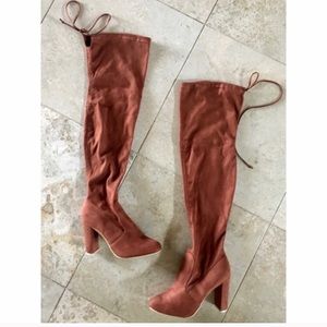 Suede Over The Knee Boots